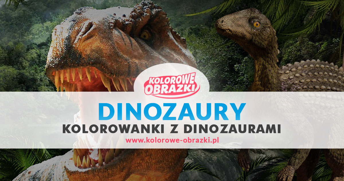 Kolorowanki dinozaury / Kolorowanki z dinozaurami | Kolorowe Obrazki