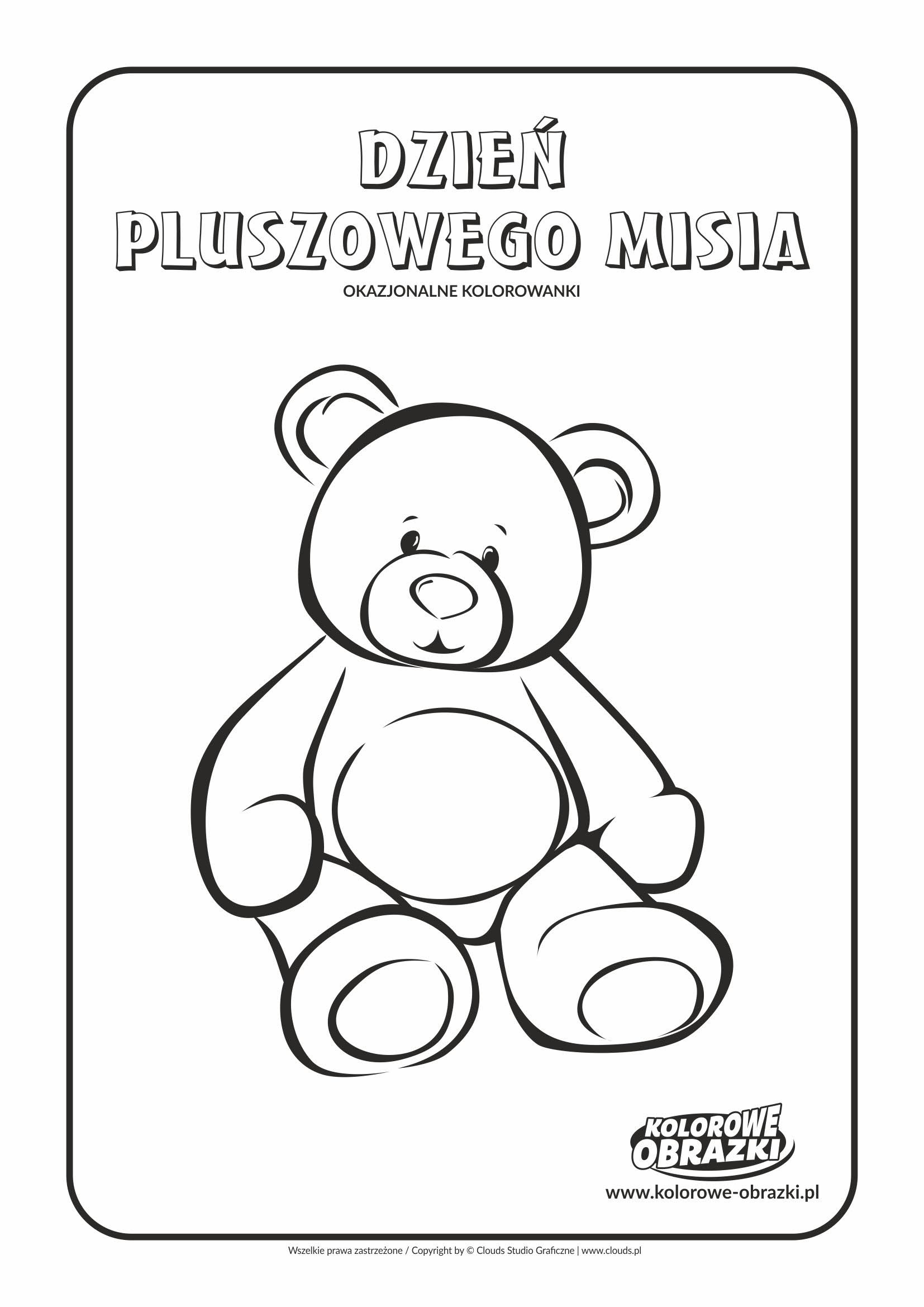 Pluszowy miś - Kolorowanka pluszowy miś