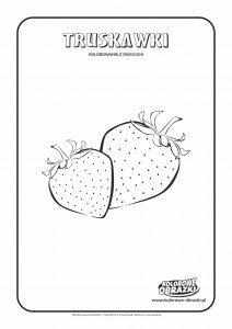 Kolorowanki dla dzieci - Rośliny / Truskawki. Kolorowanka z truskawkami