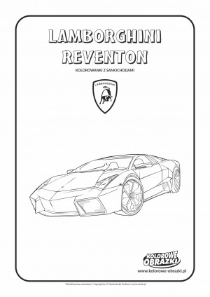 Kolorowanki dla dzieci - Pojazdy / Lamborghini Reventon. Kolorowanka z Lamborghini Reventon