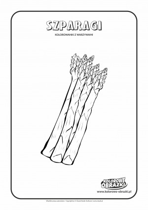 Kolorowanki dla dzieci - Rośliny / Szparagi. Kolorowanka ze szparagami