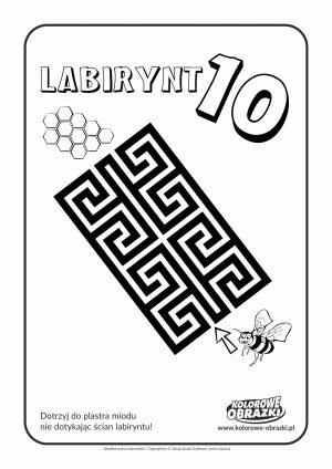 Kolorowanki dla dzieci - Labirynty / Labirynt nr 10