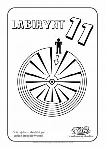 Kolorowanki dla dzieci - Labirynty / Labirynt nr 11