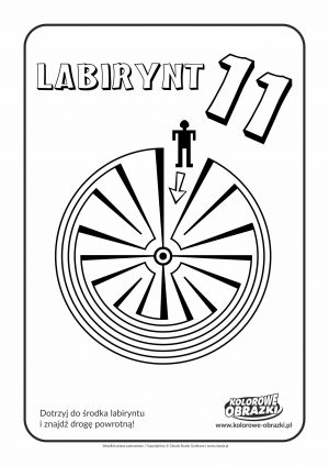 Kolorowanki dla dzieci - Labirynty / Labirynt nr 11