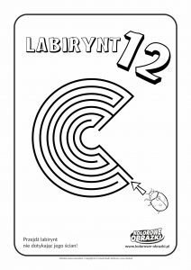 Kolorowanki dla dzieci - Labirynty / Labirynt nr 12