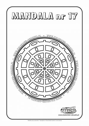 Kolorowanki dla dzieci - Mandale / Mandala nr 17. Kolorowanka z mandalą